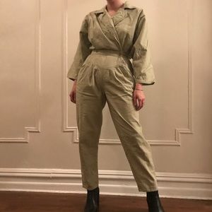 Vintage Japanese linen jumpsuit